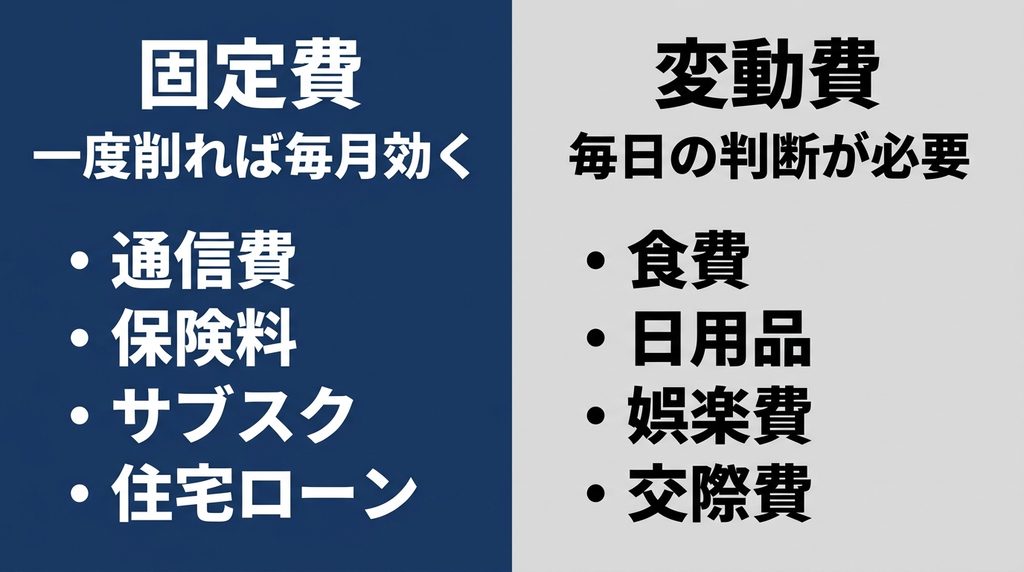 固定費と変動費の違い