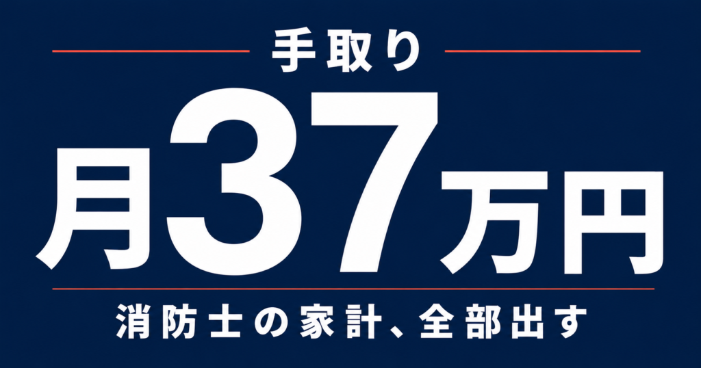 消防士の家計、手取り月37万円の内訳